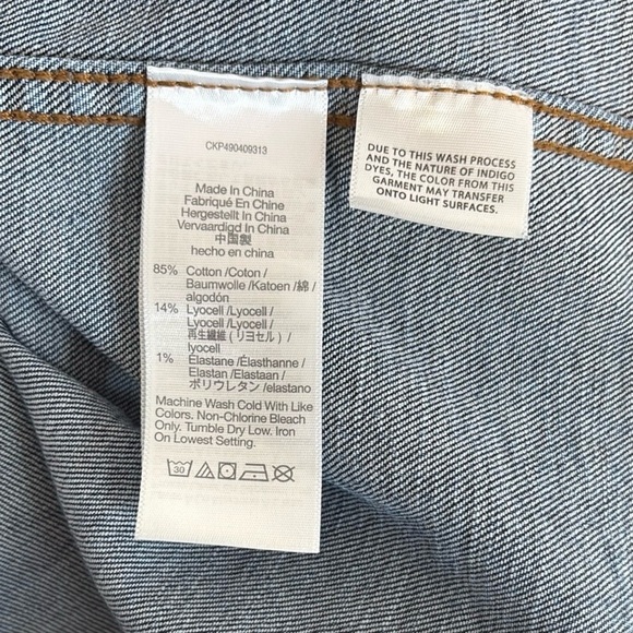 Madewell Denim Western Midi Shirtdress in Laselle Wash , sz 12 - Picture 11 of 11